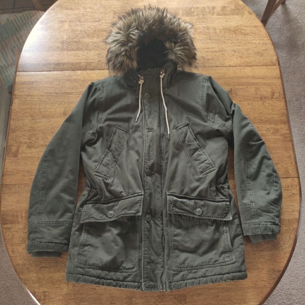Abercrombie and Fitch Sherpa Lined Parka